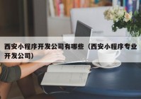 西安小程序开发公司有哪些（西安小程序专业开发公司）