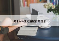 关于seo优化通配符的信息